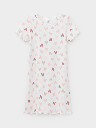 Ночная сорочка для девочки, артикул: К 1180, цвет: сахар