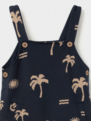 Полукомбинезон для мальчика, артикул: КР 6558, цвет: темно-синий - 2 фото