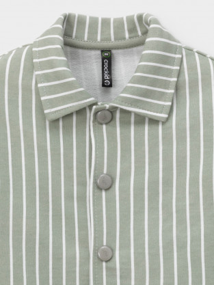 Рубашки для мальчика, артикул: КР 303037, цвет: хаки - 2 фото